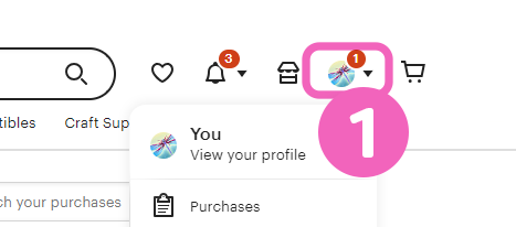 Step 1: Log into your Etsy account